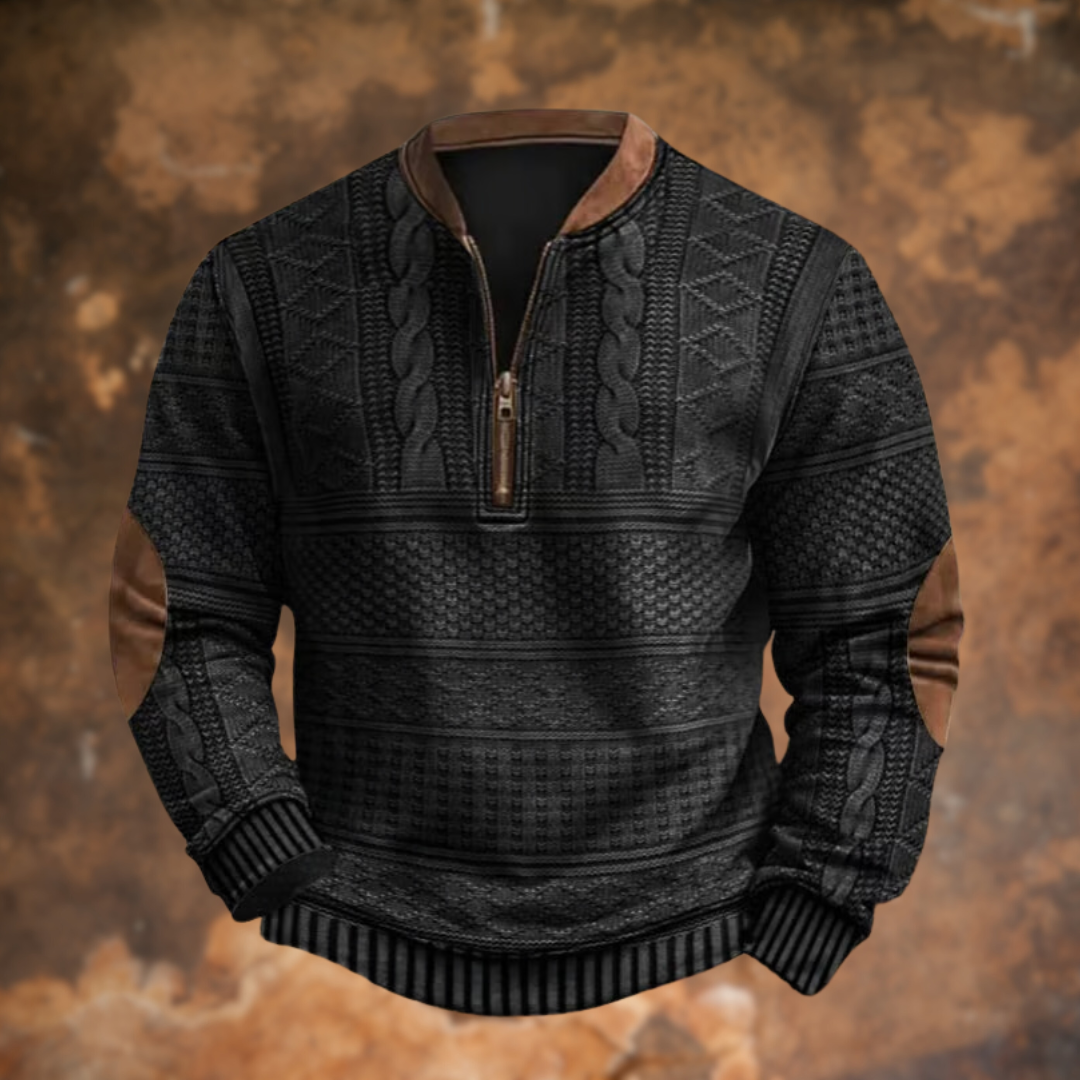 Anton™ I Pull en Tricot avec Détail de Zip
