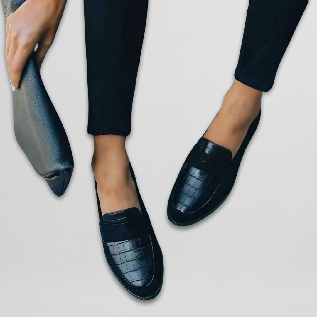 Éloïse | Mocassins effet croco