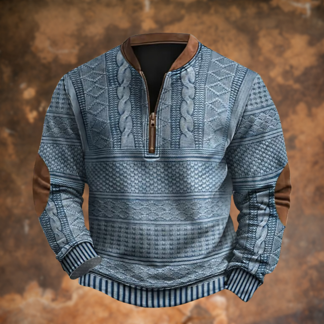Anton™ I Pull en Tricot avec Détail de Zip