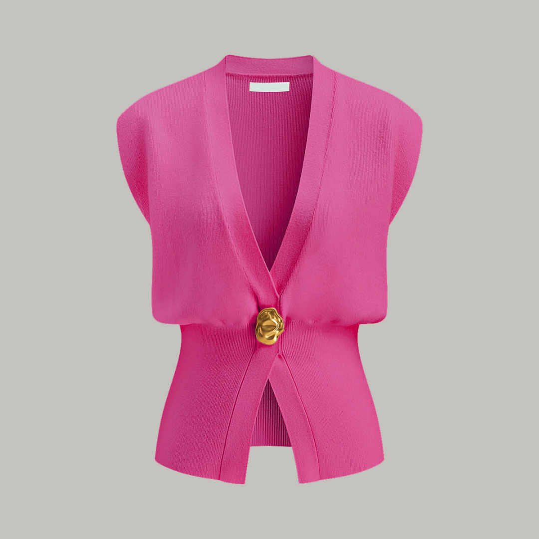 Gilet sans manches à un bouton