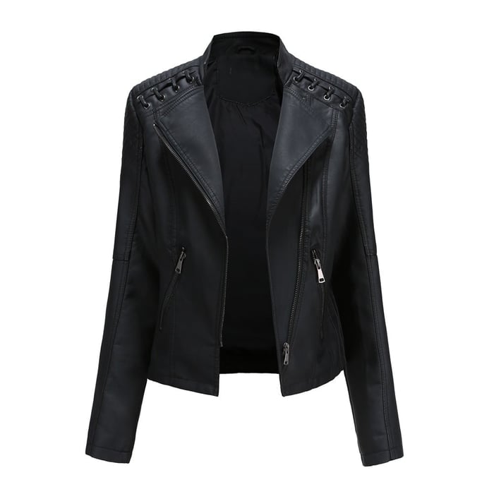 Aveline™ | Veste en similicuir élégante