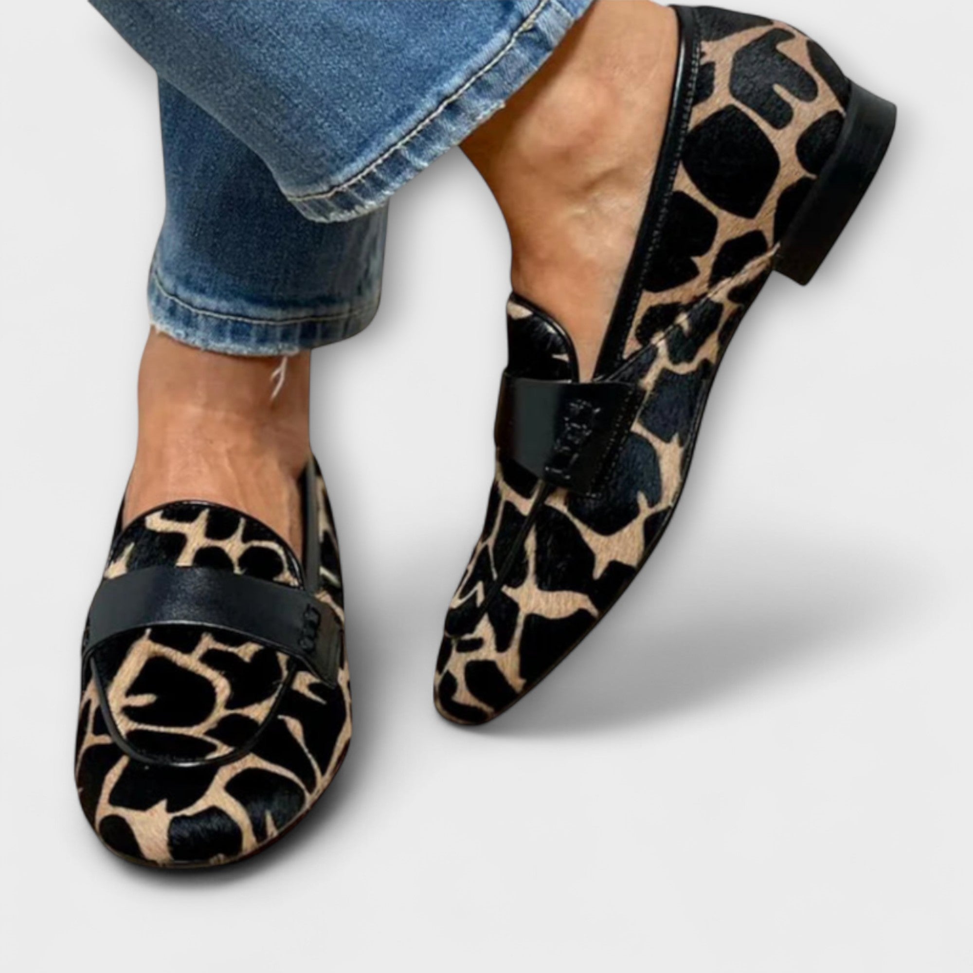 Léa™ | Mocassins Léopard Élégants