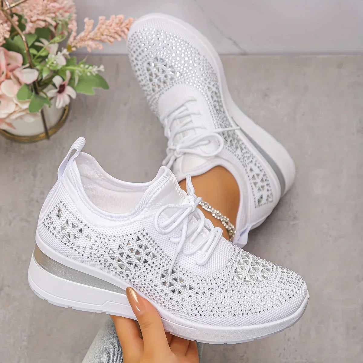 Giselle™ – Baskets orthopédiques avec strass scintillants