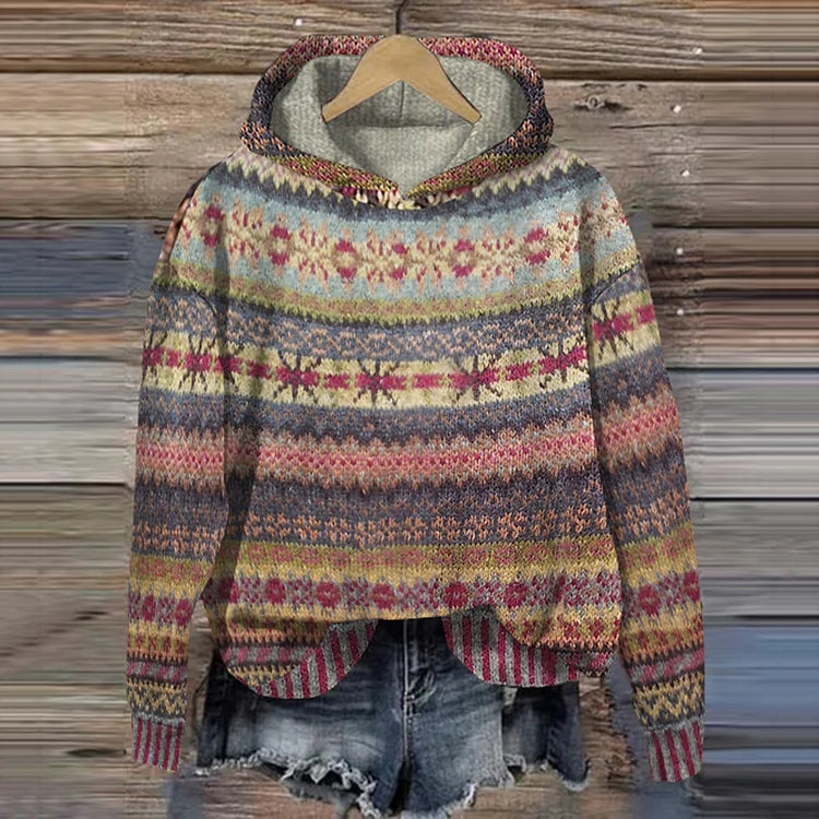 JOSEFIN™ | Hoodie à motif intemporel