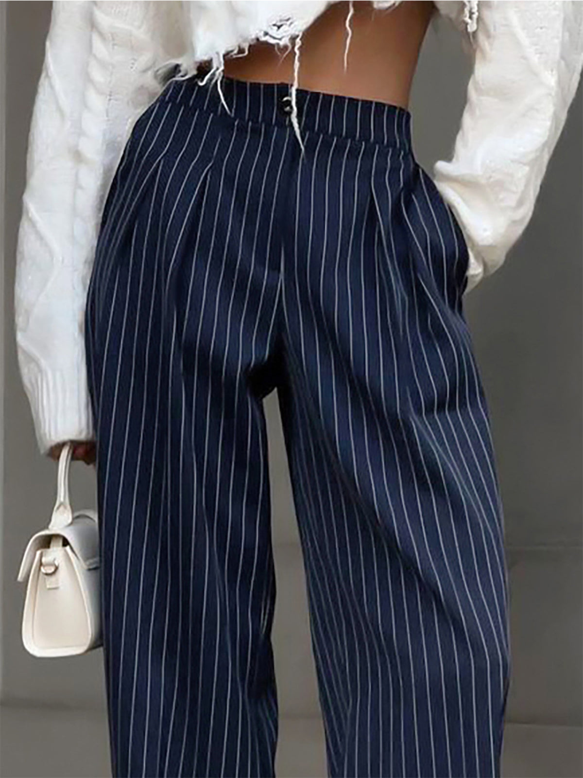 Amaraine™ I Pantalon plissé rayé