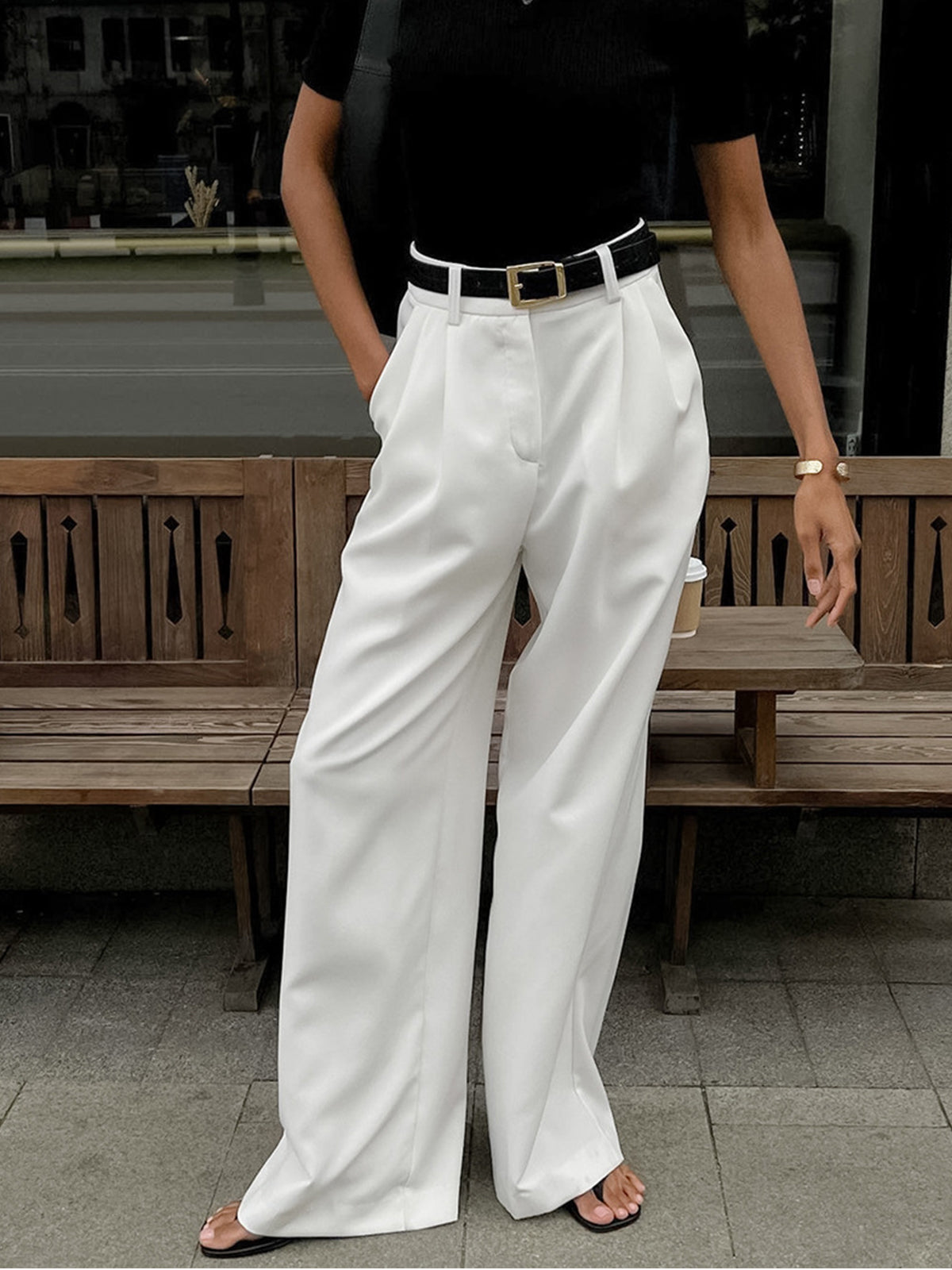 Amaraine™ I Pantalon évasé élégant