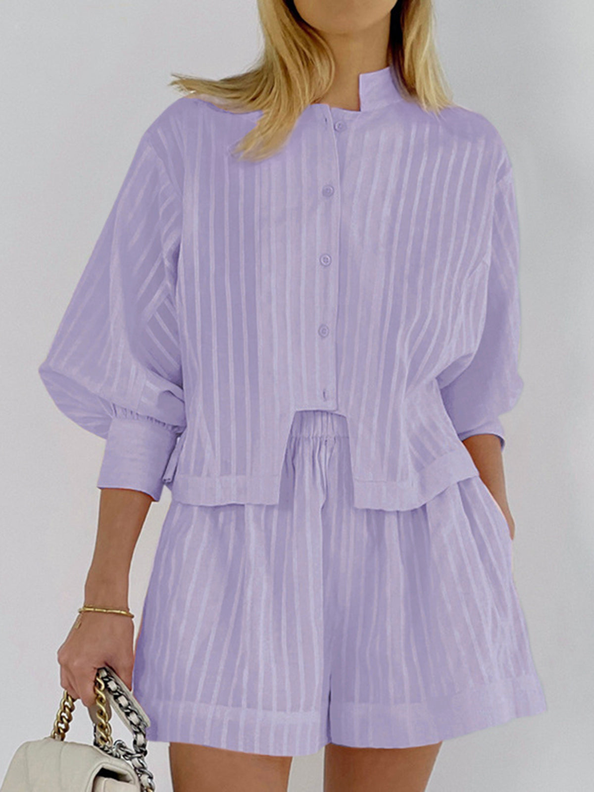 Amaraine™ I Ensemble rayé en coton