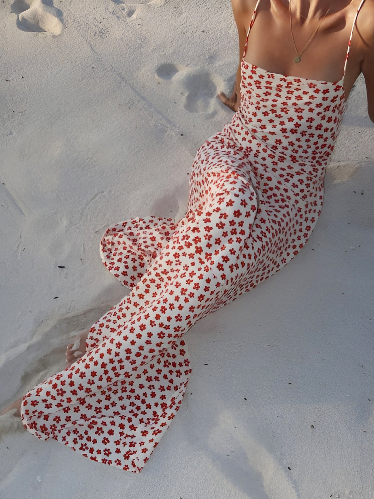 Amaraine™ I Robe fleurie croisée