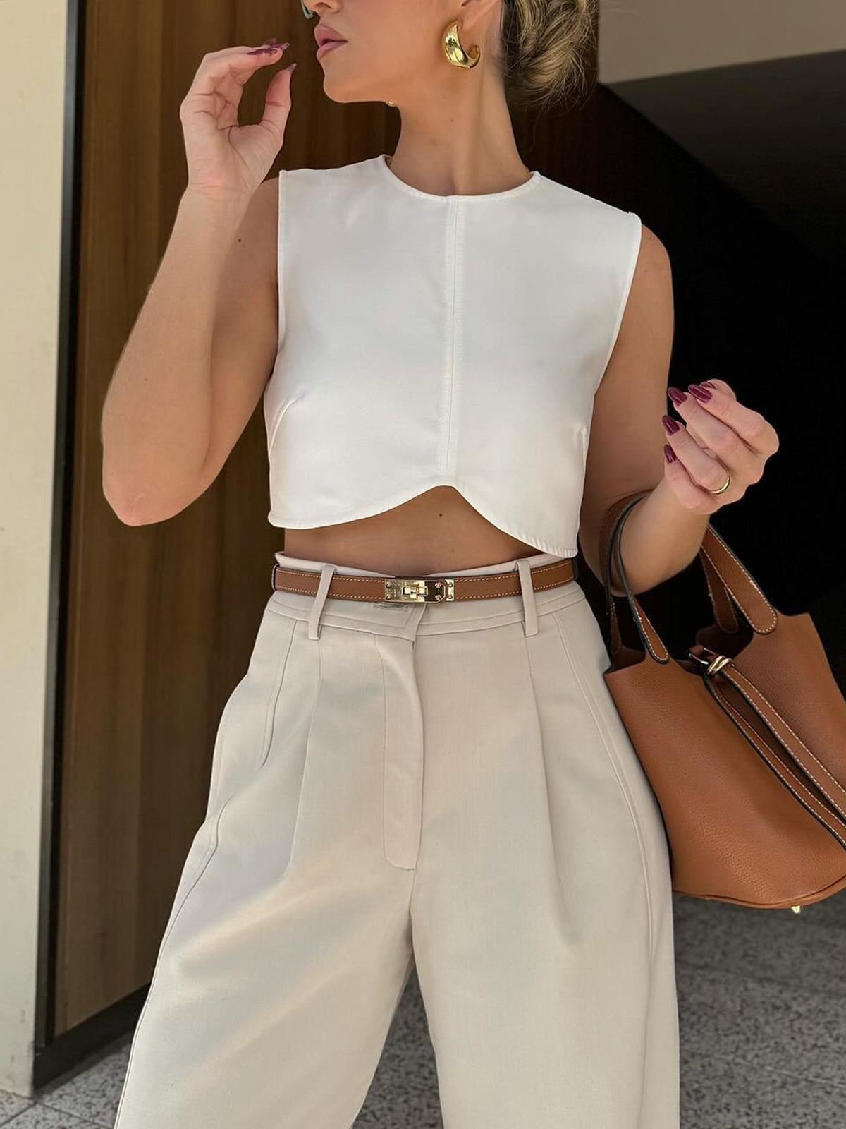 Amaraine™ I Pantalon élégant croisé