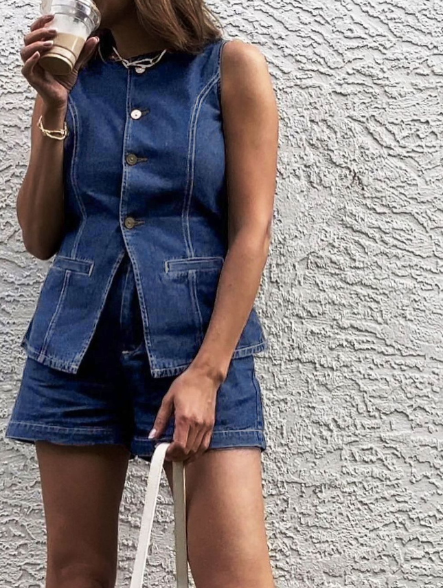 Amaraine™ I Duo en jean structuré