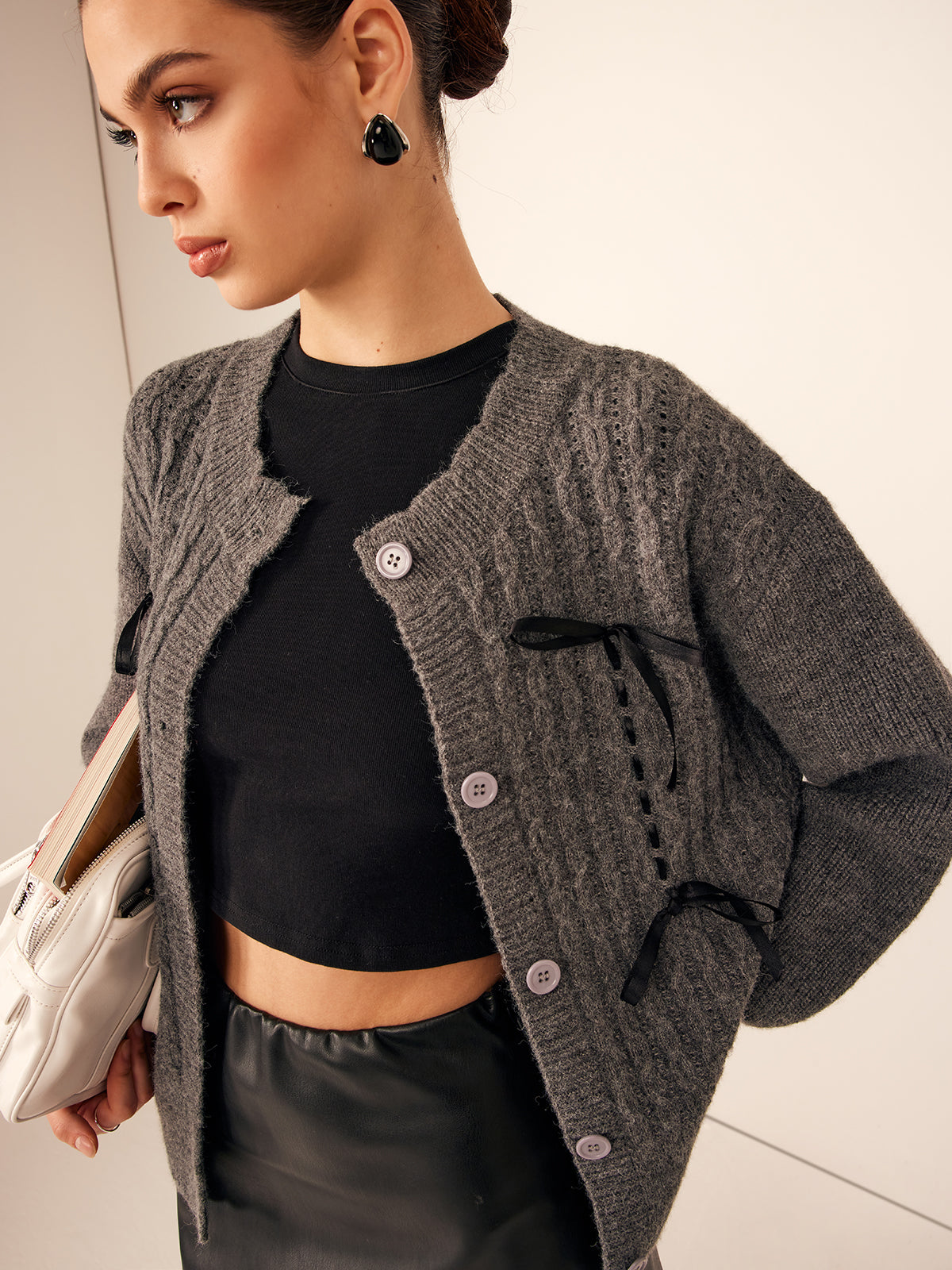 Amaraine™ I Cardigan chic à encolure en V