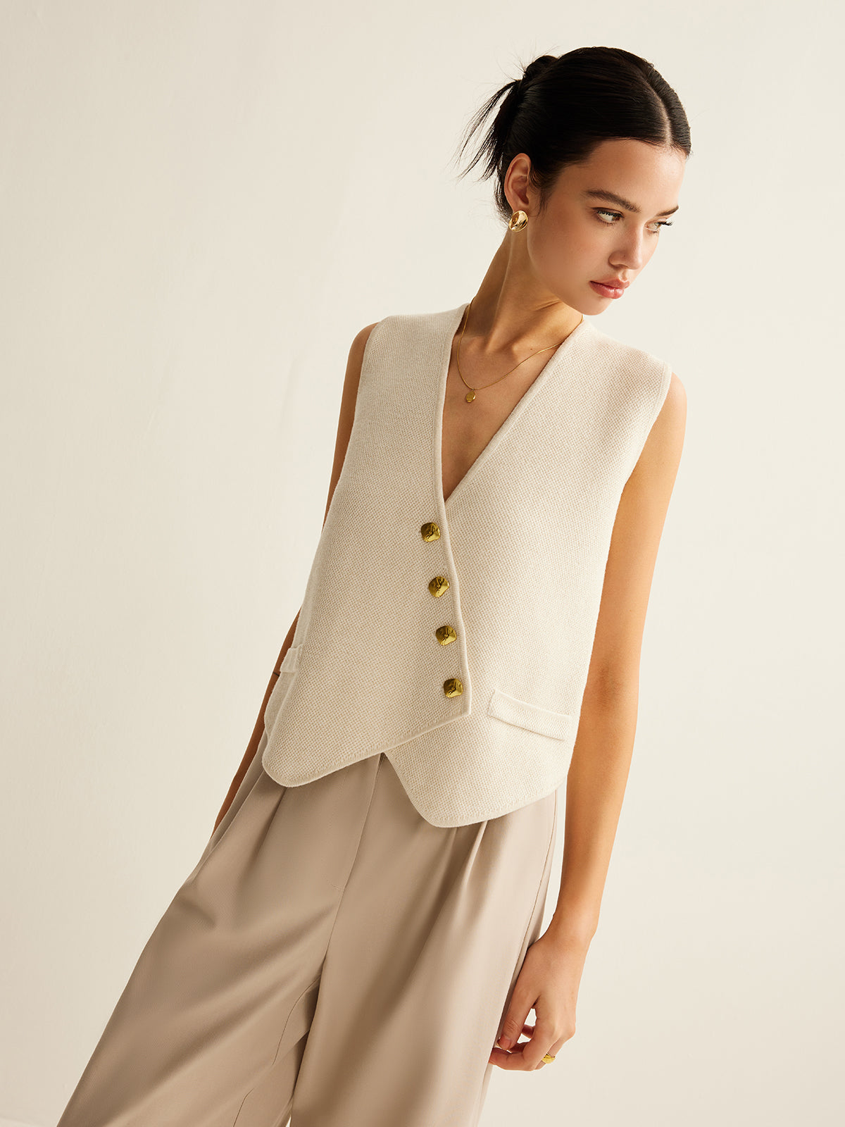 Amaraine™ I Gilet asymétrique élégant