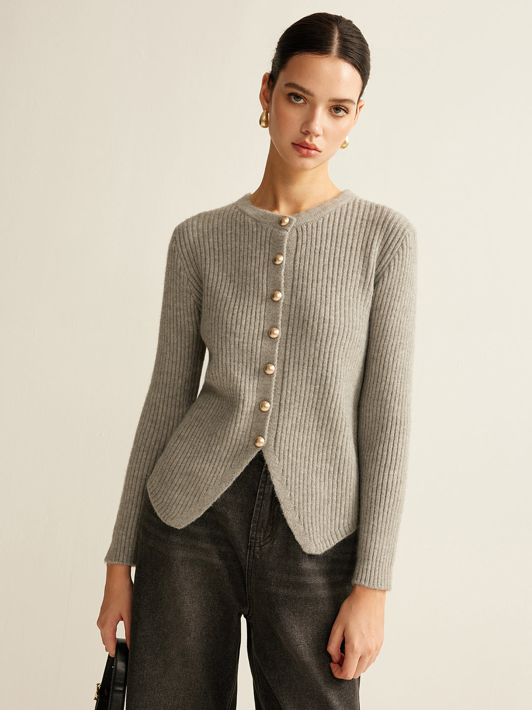 Amaraine™ I Cardigan élégant à fente