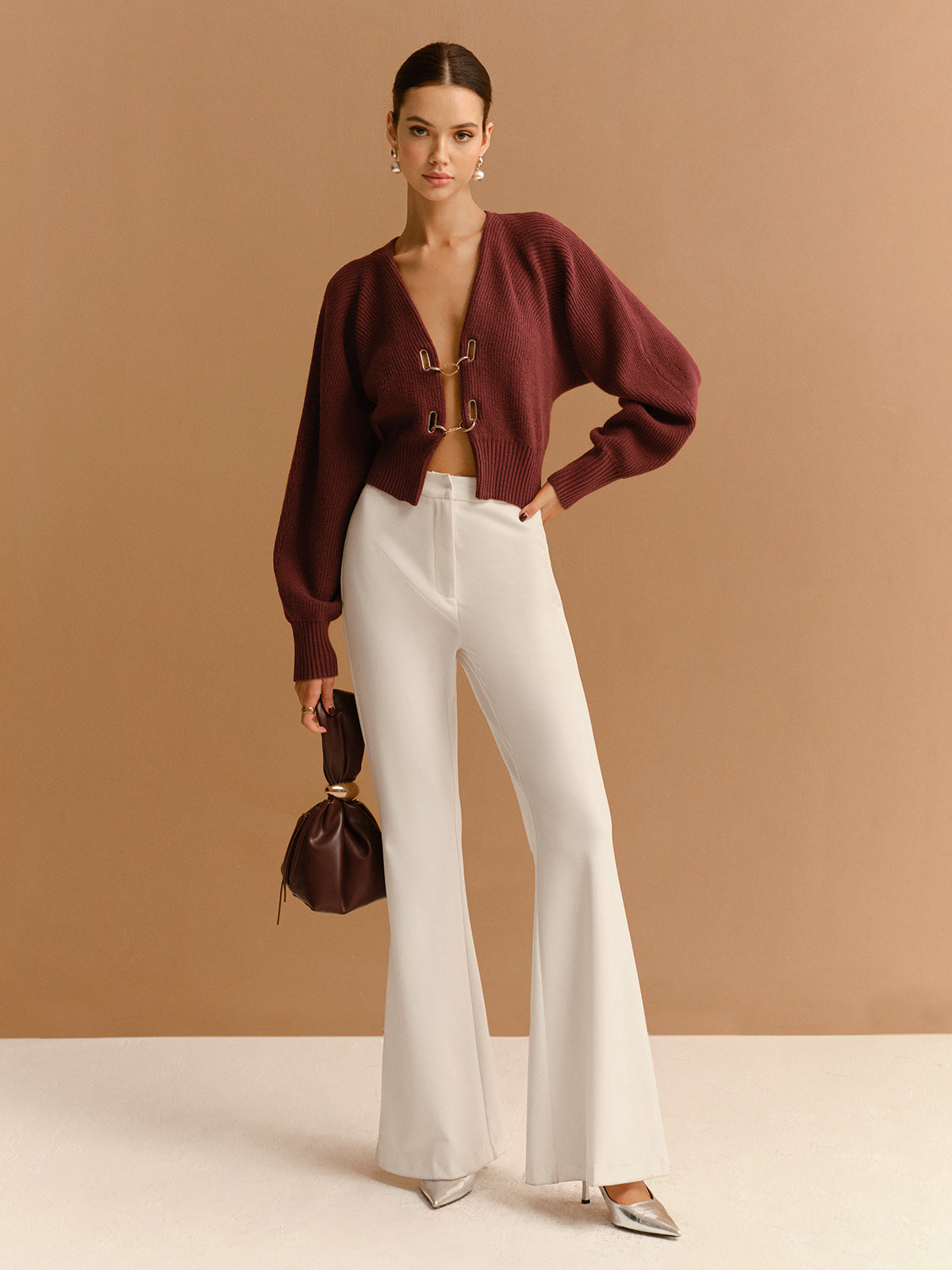 Amaraine™ I Cardigan métallique élégant