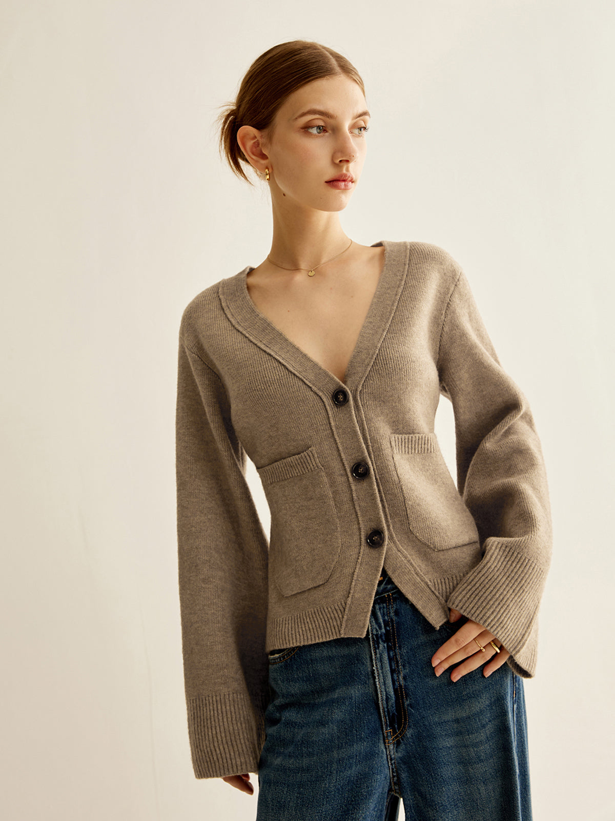 Amaraine™ I Cardigan élégant à col en V