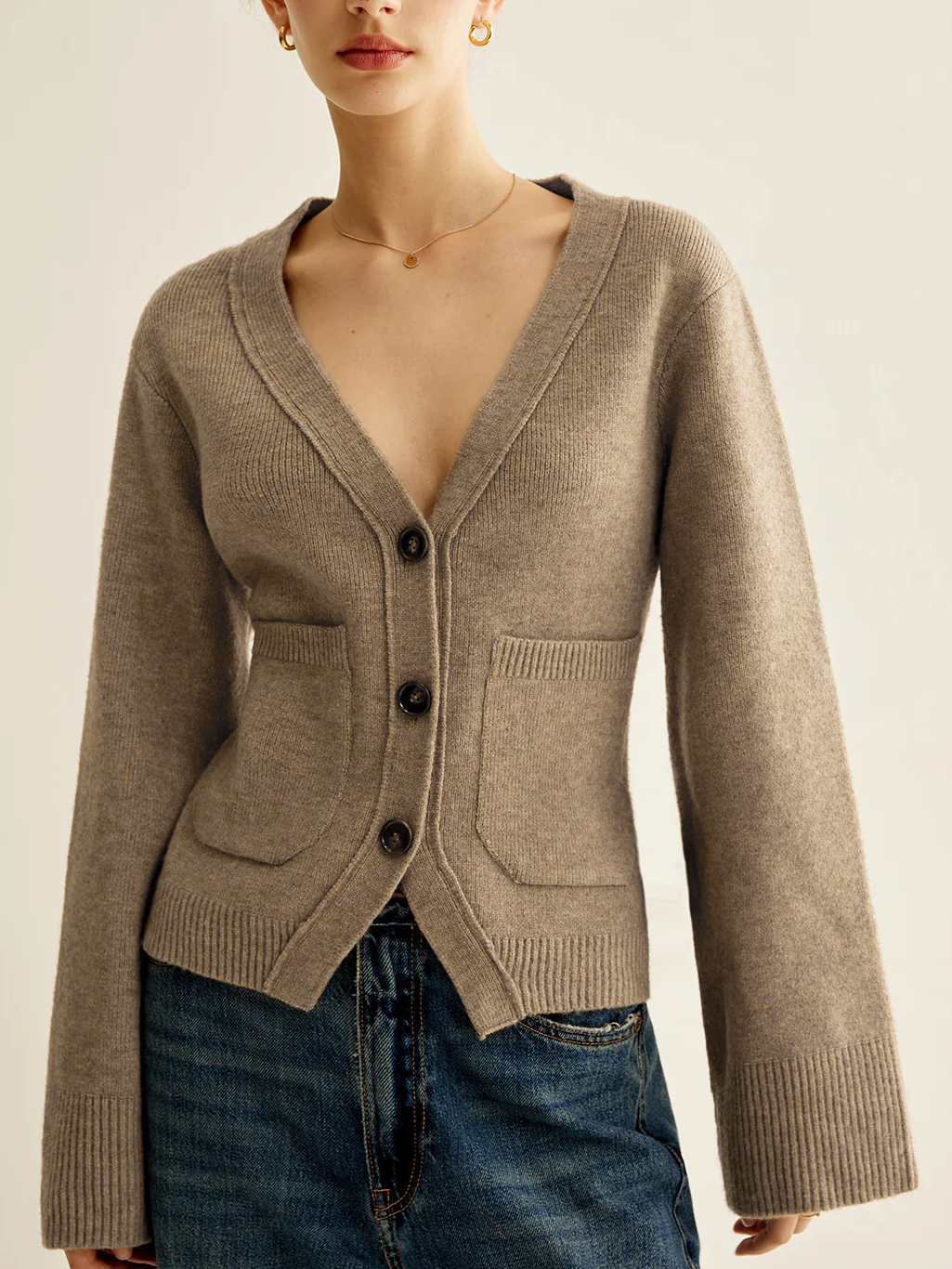 Amaraine™ I Cardigan élégant à col en V