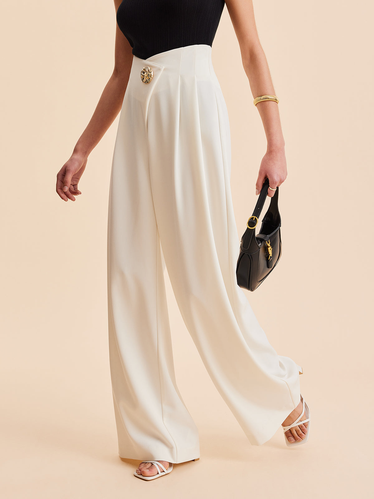 Amaraine™ I Pantalon taille haute élégant