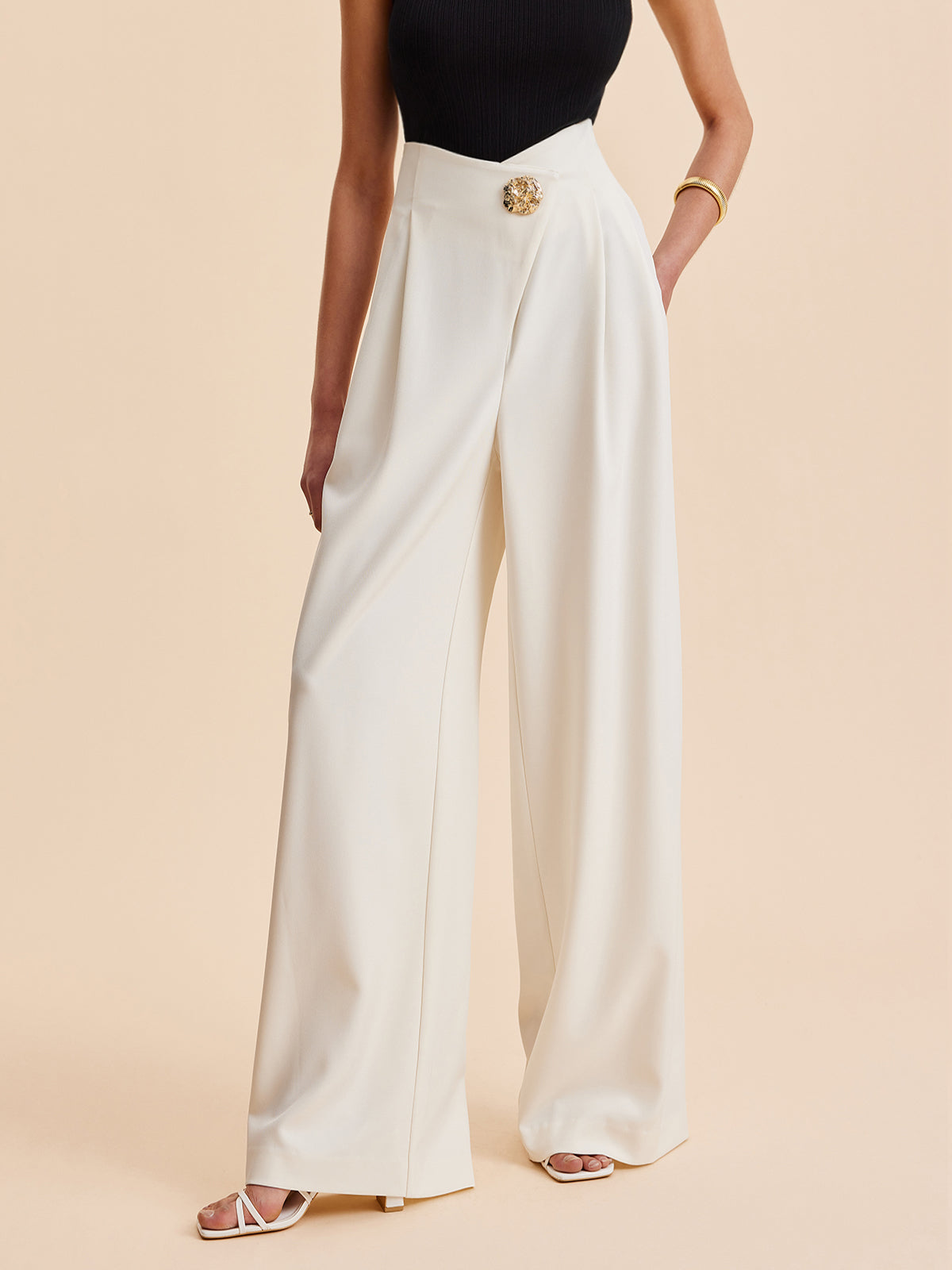 Amaraine™ I Pantalon taille haute élégant