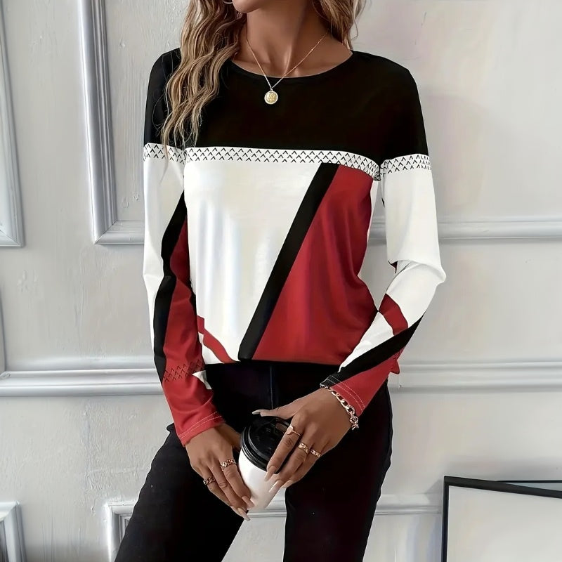 Mila™ | T-Shirt Décontracté à Blocs de Couleurs