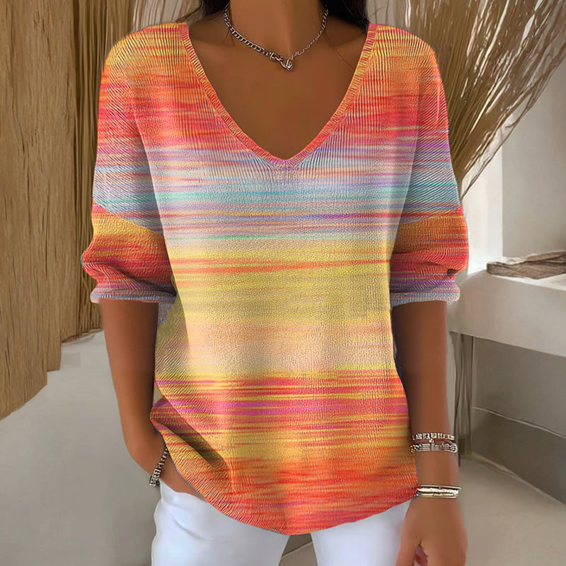 NIRA™ I T-shirt manches longues décontracté et coloré
