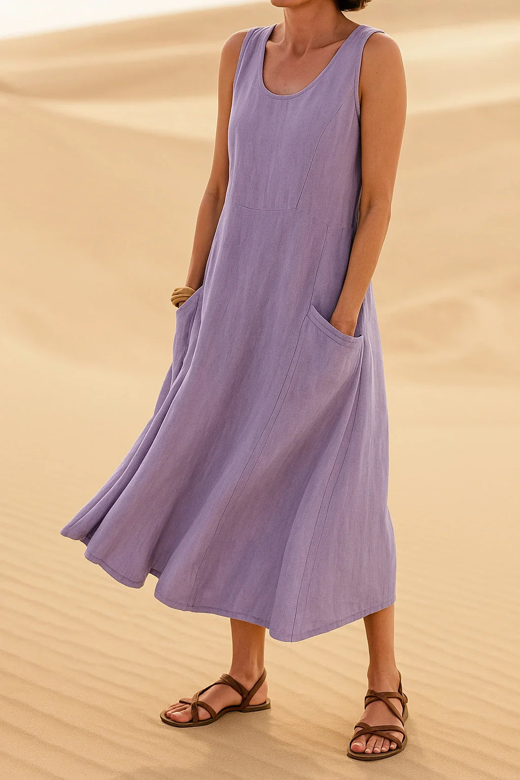 Natsi™ | Robe Élégante en Lin et Coton (La meilleure qualité)
