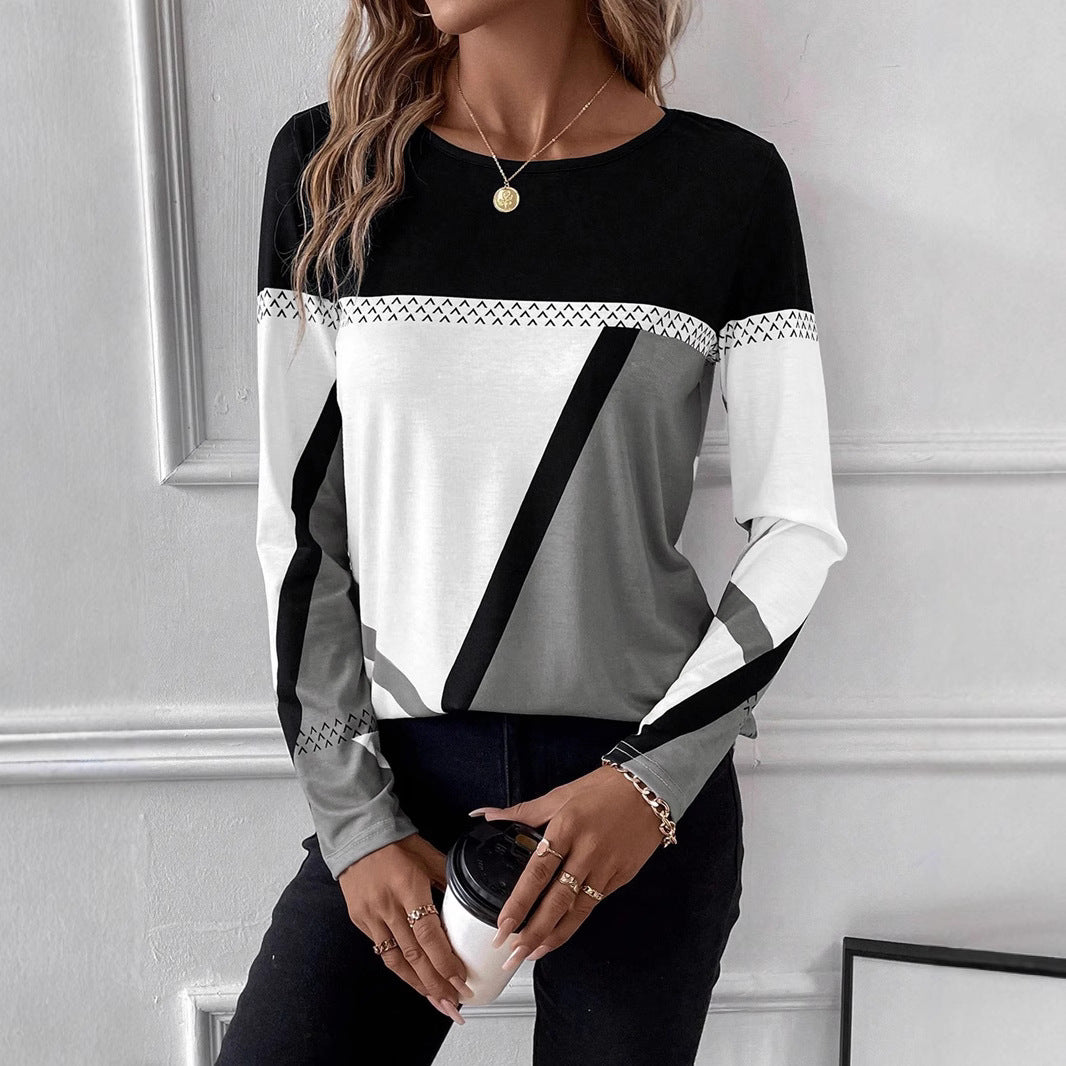 Mila™ | T-Shirt Décontracté à Blocs de Couleurs