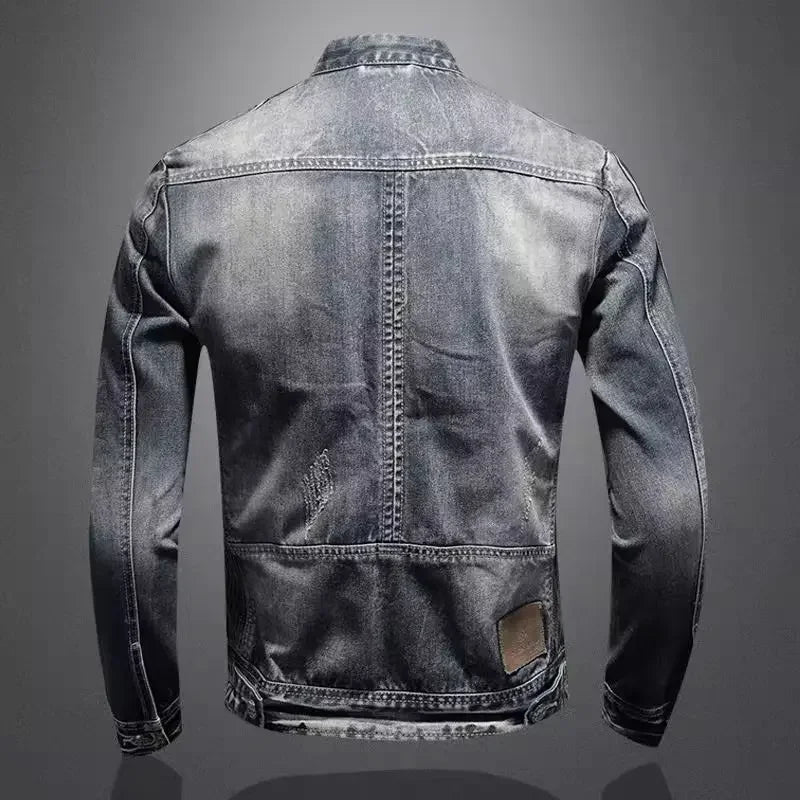 Pierre™ I Veste de Moto en Denim Chic