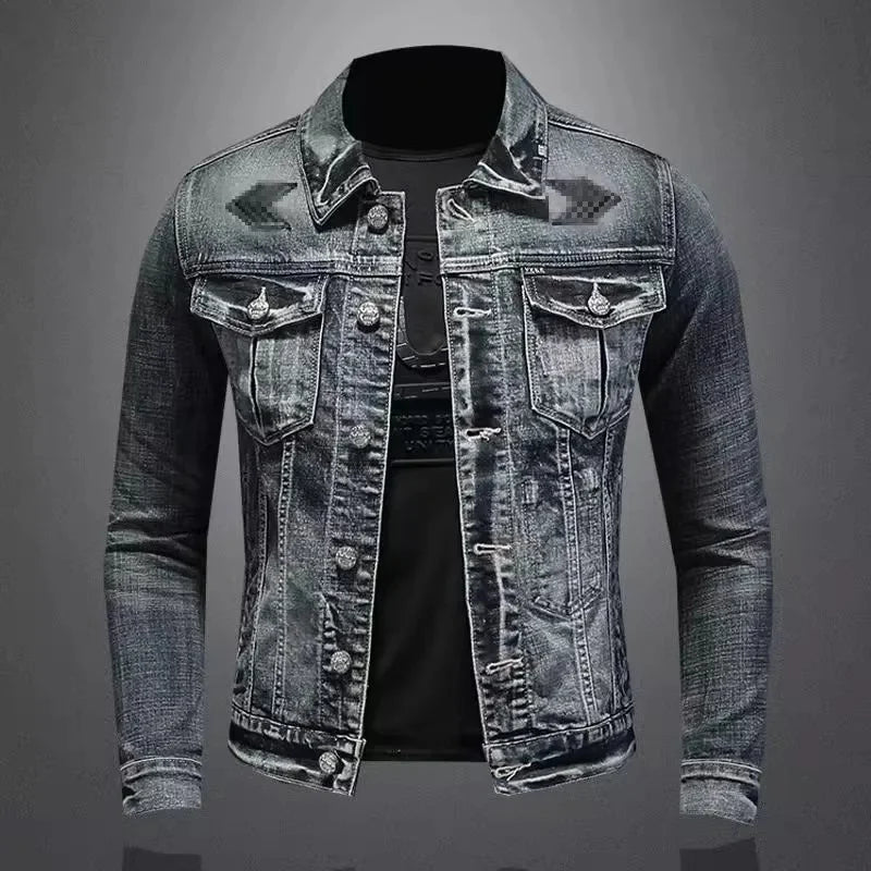 Pierre™ I Veste de Moto en Denim Chic