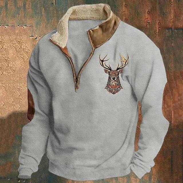 CHRISTOS™ | Pull avec détail de cerf