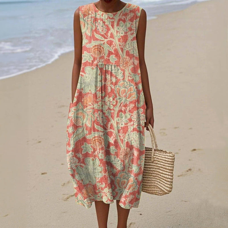 Robe Vintage à Imprimé Fleuri