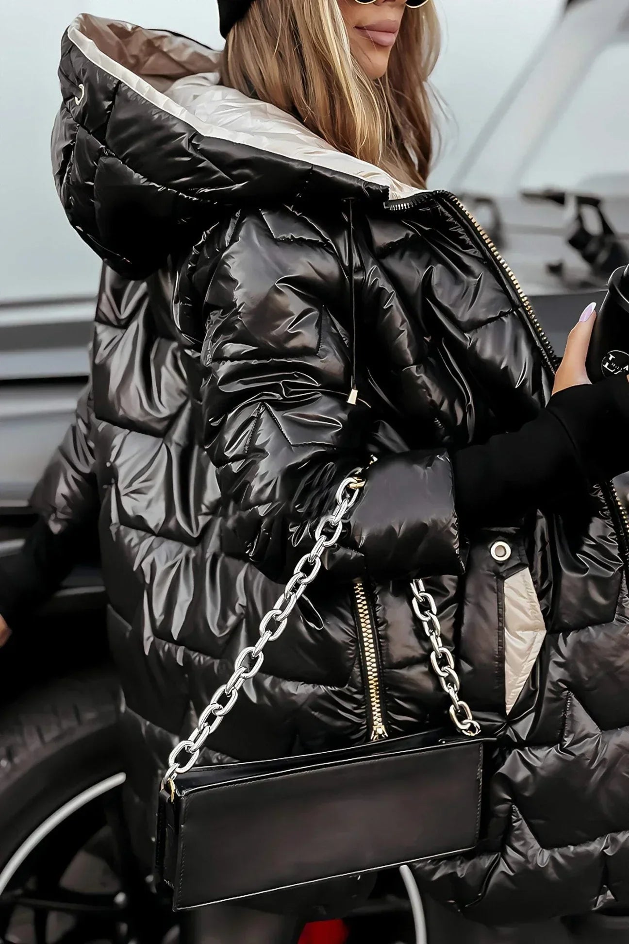 Auriane – Manteau d’Automne Élégant avec Capuche et Doublure