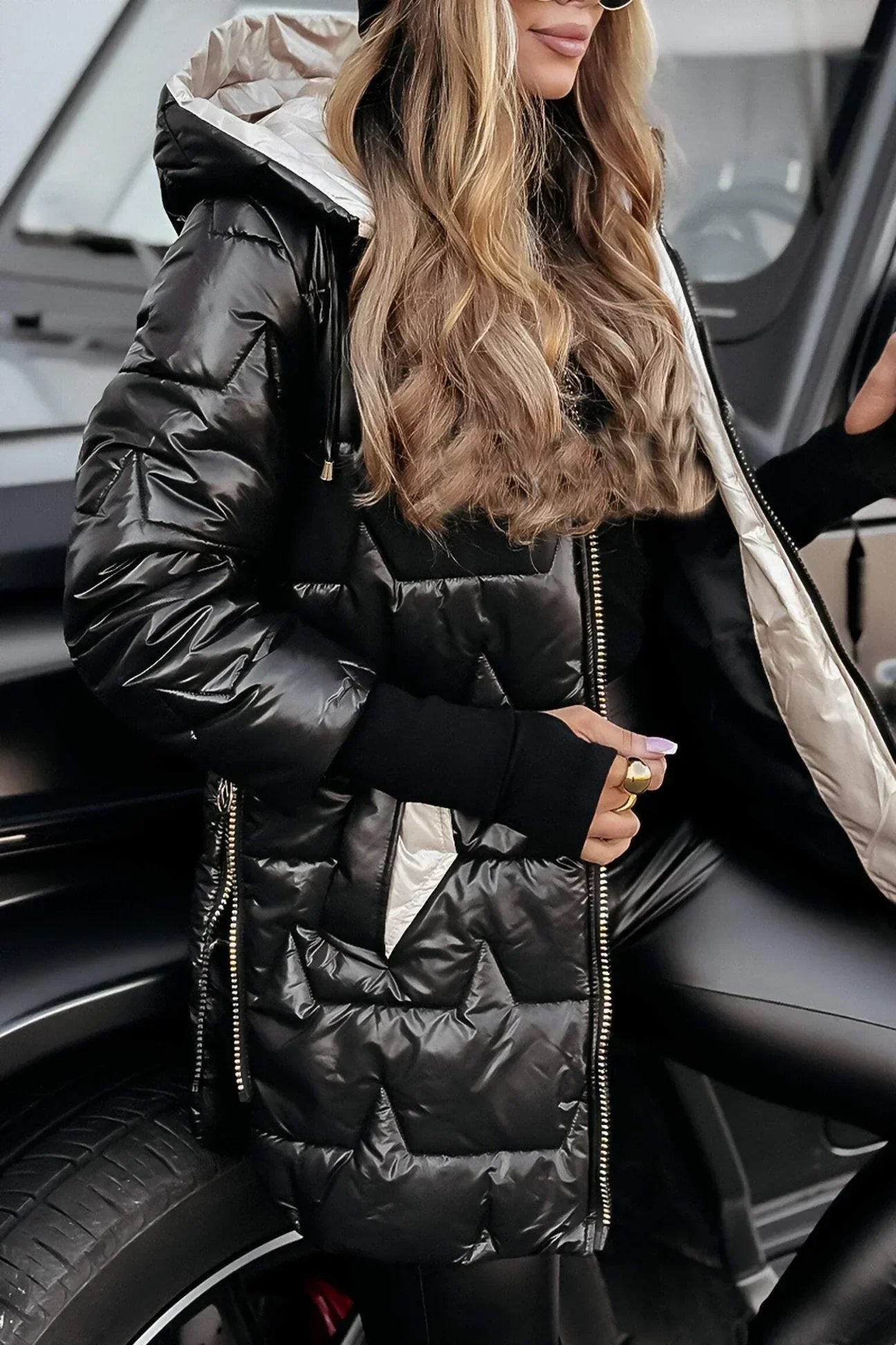Auriane – Manteau d’Automne Élégant avec Capuche et Doublure
