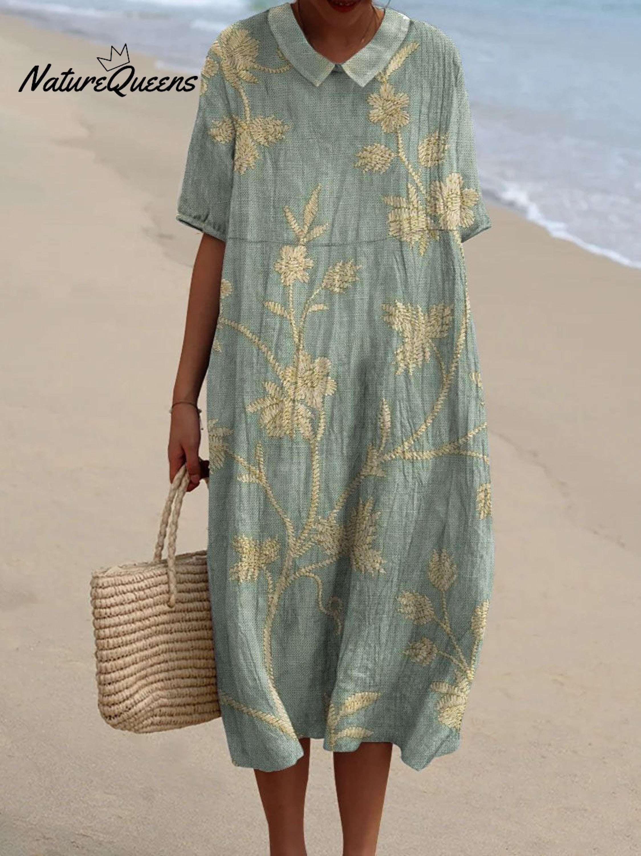 Amaraine™ | Océane - Robe Vintage à Fleurs - Édition Limitée