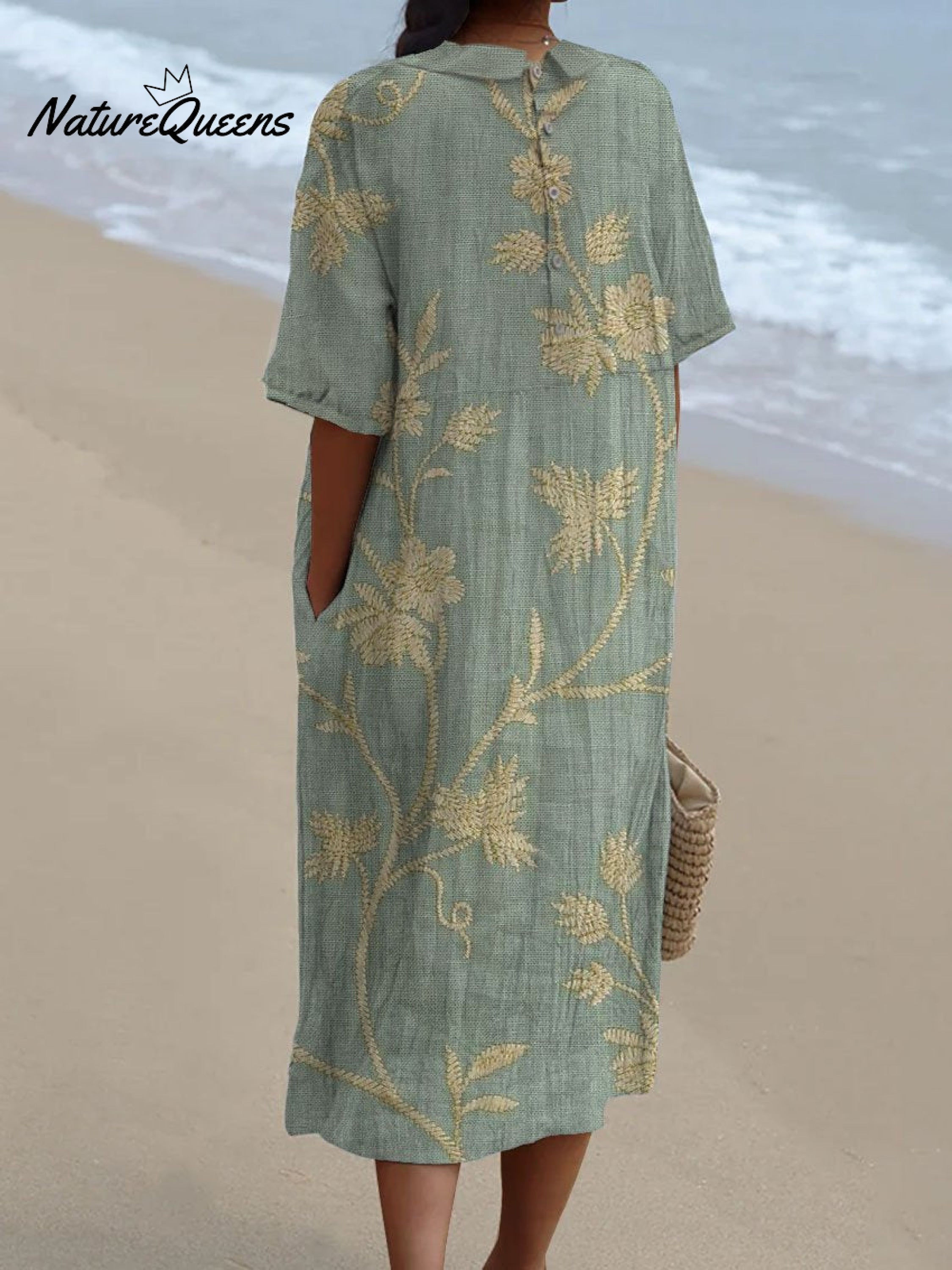 Amaraine™ | Océane - Robe Vintage à Fleurs - Édition Limitée
