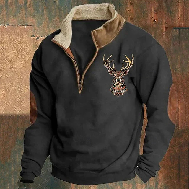 CHRISTOS™ | Pull avec détail de cerf