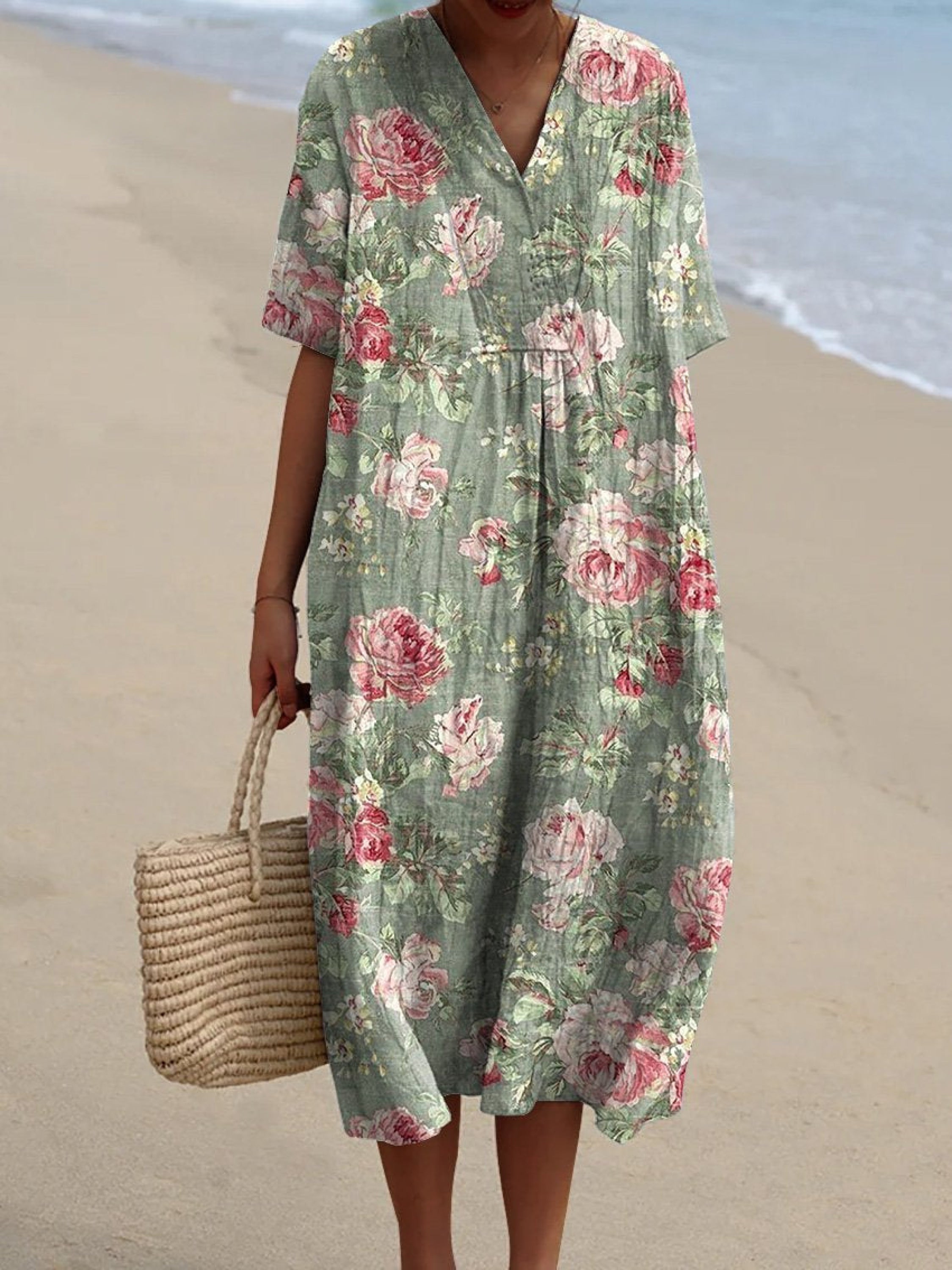 Amaraine™ I Isaline - Robe Vintage à Fleurs