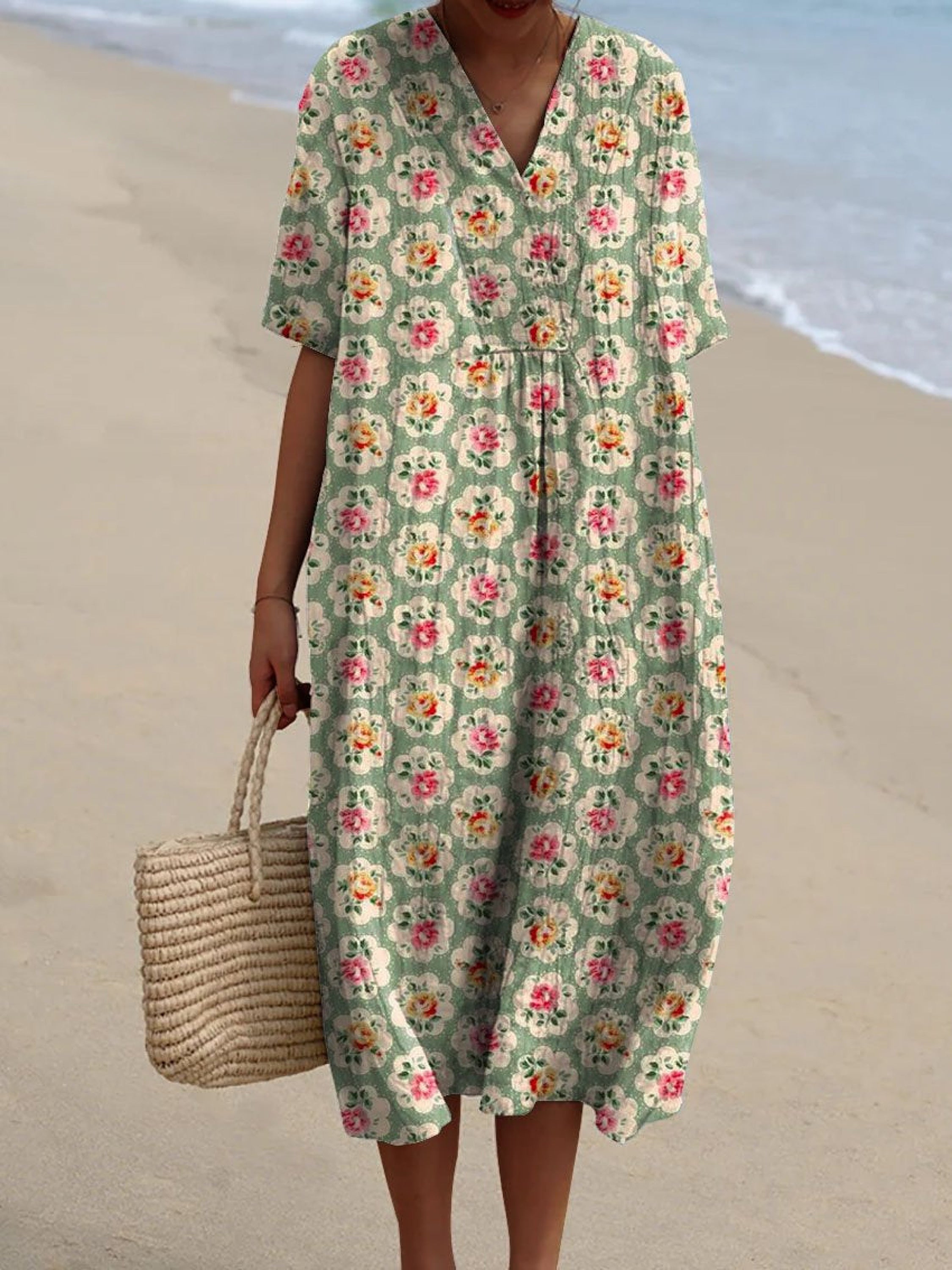 Amaraine™ I Léontine - Robe Vintage à Fleurs - Édition Limitée