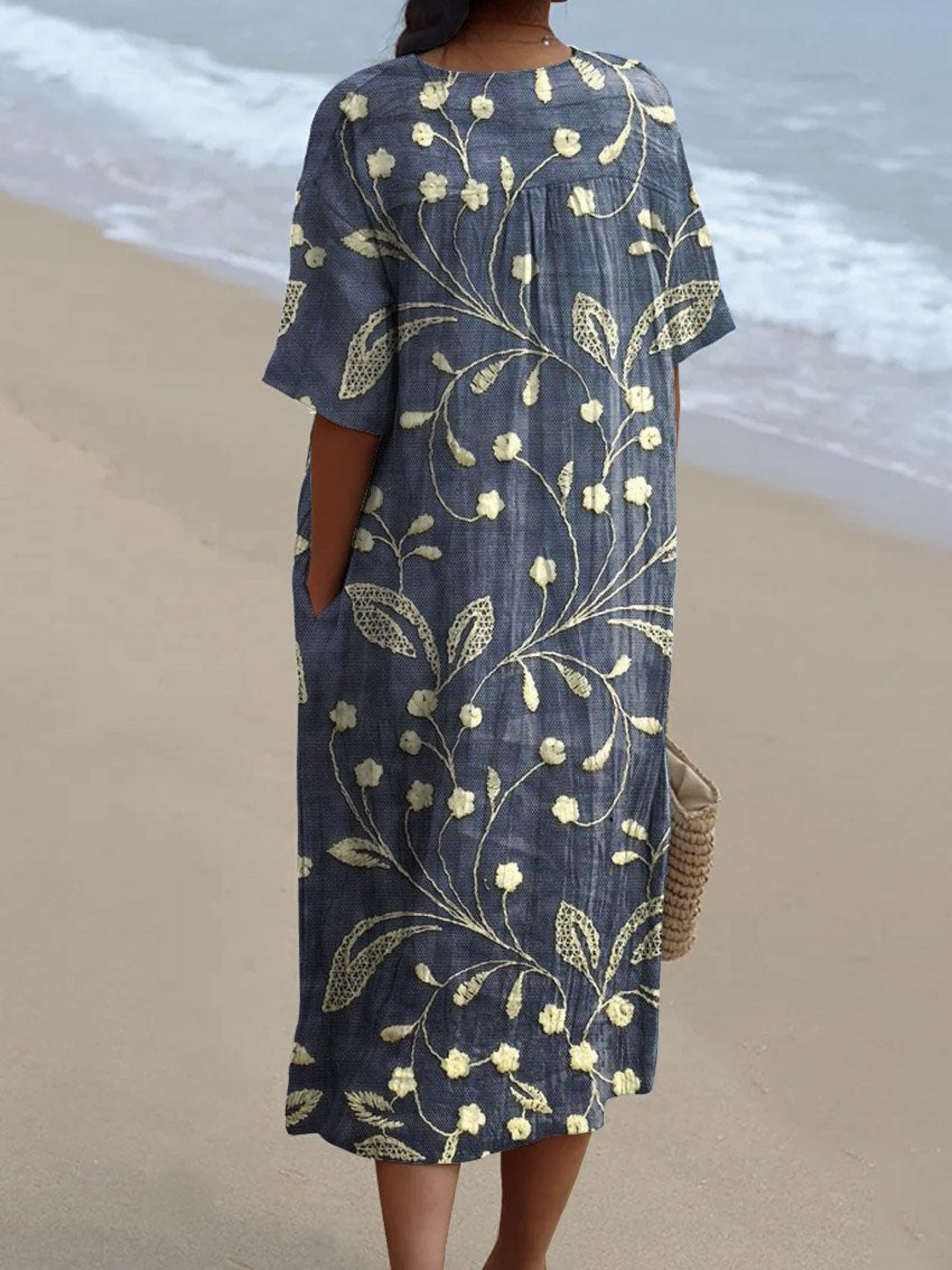 Amaraine™ I Capucine - Robe Fleurie Vintage – Édition Limitée