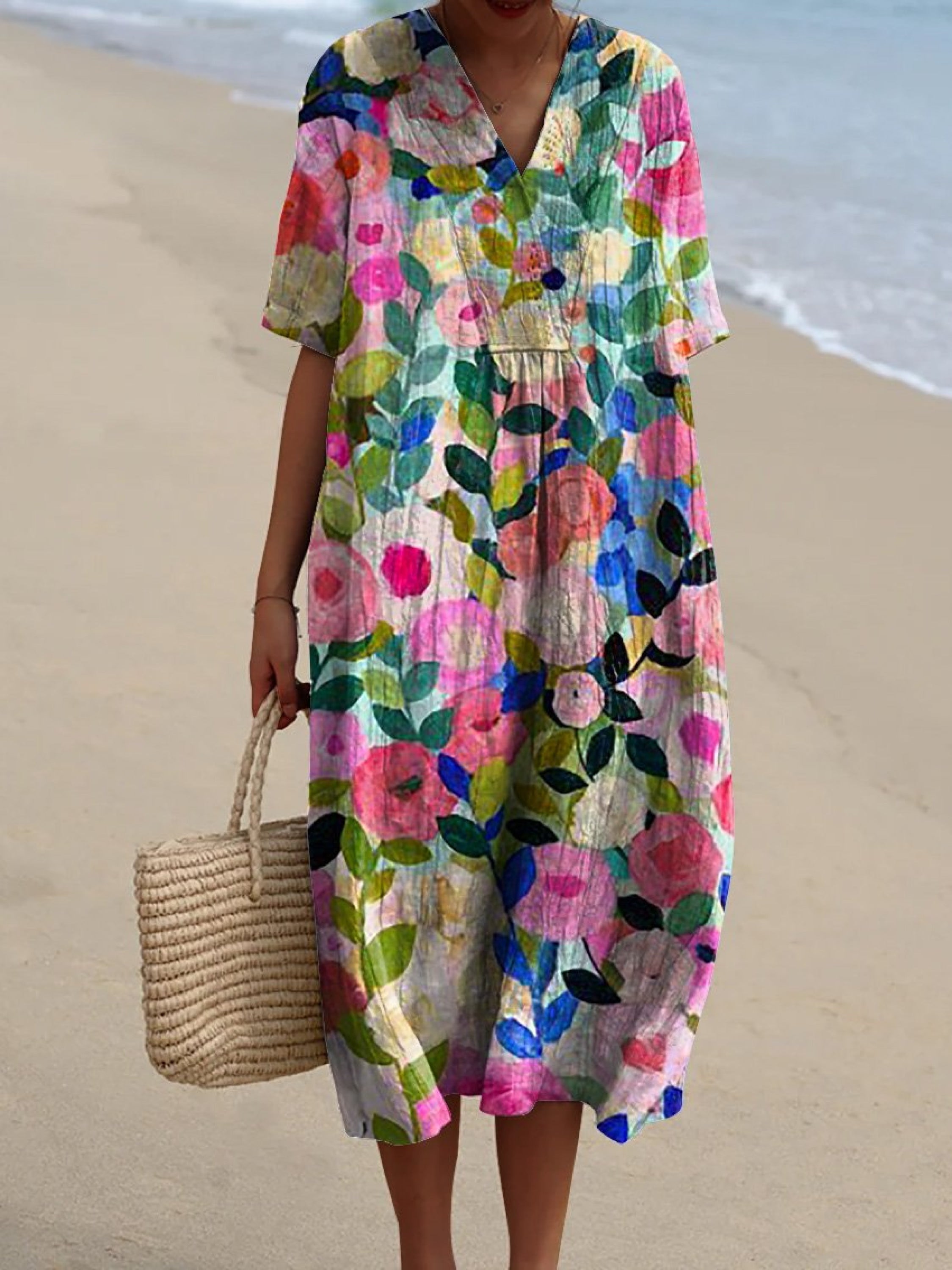 Amaraine™ I Zélie - Robe Vintage à Fleurs
