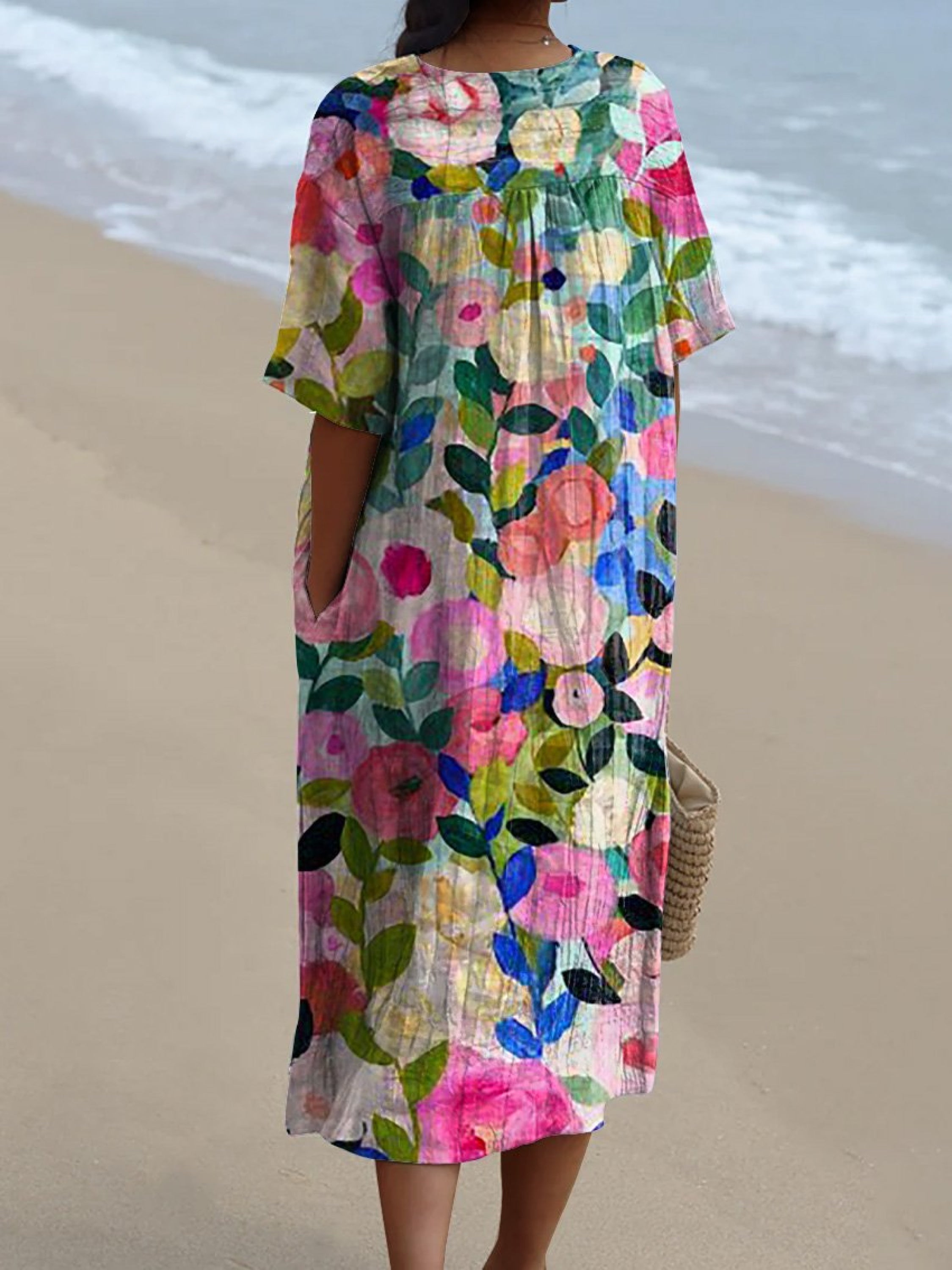 Amaraine™ I Zélie - Robe Vintage à Fleurs